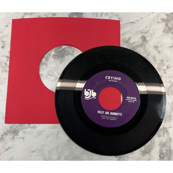 Billy Joe Burnette Poor Ole Billy / Crying 45 Country BJB Records 1047 - Picture 4 of 4